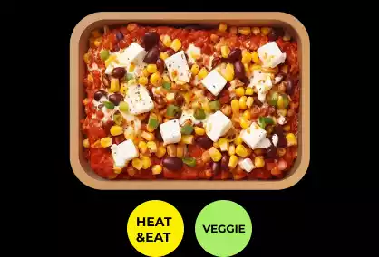 Gesunde und frische Bagels, Gerichte, Salate, Snacks, Wraps und Getränke aus einem Automaten: Chili sin Carne | Quinoa
